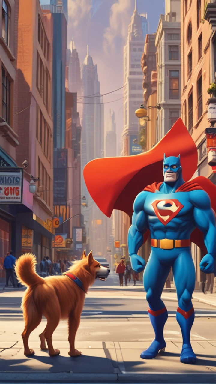 Joyfully continuing, their friendship echoes through the vibrant, lively cartoon WORLD.