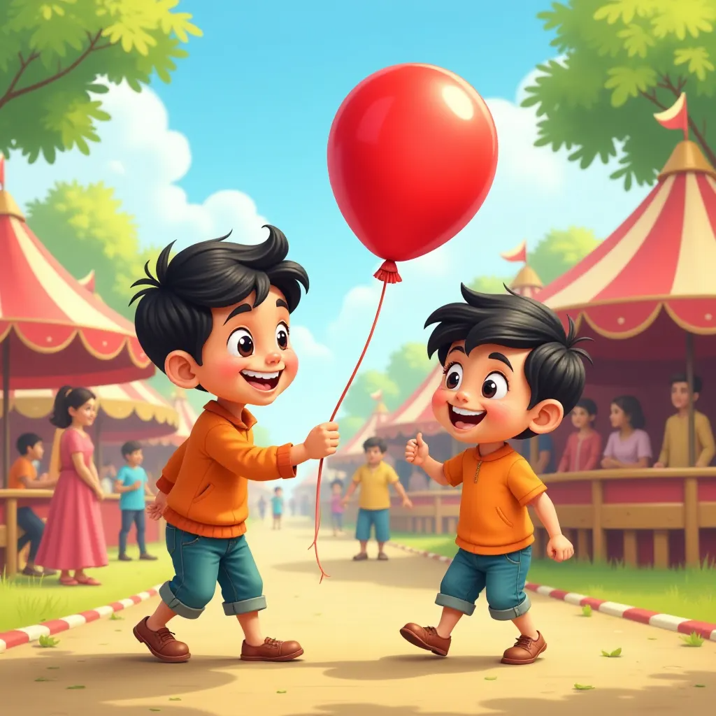 एक बार की बात है, <break time="0.7s" /> चिंटू ने बबलू भैया से एक सुंदर लाल गुब्बारा लिया। पर उसने धन्यवाद कहना ज़रूरी नहीं समझा <break time="0.7s" /> और गुब्बारा लेकर वहाँ से चला गया। उसी रात, जब चिंटू सो रहा था, <break time="0.7s" /> कुछ अजीब हुआ, वो उड़ने लगा। वो जादुई गुब्बारे संग आसमान में था, <break time="0.7s" /> नीचे उसका गाँव बहुत छोटा दिख रहा था। तभी एक जादुई आवाज़ गूंज उठी, <break time="0.7s" /> “क्या तुम मुझे धन्यवाद नहीं कहोगे, चिंटू?” चिंटू बहुत ज़्यादा घबरा गया <break time="0.7s" /> और ज़ोर से बोला, "धन्यवाद बबलू भैया, धन्यवाद!" अगली सुबह जब उसकी आँखें खुलीं, <break time="0.7s" /> तो उसने खुद को अपने बिस्तर में पाया। वो पूरी तरह से सुरक्षित था, <break time="0.7s" /> लेकिन उसके हाथ में वही जादुई गुब्बारा था। गुब्बारे पर कुछ लिखा हुआ था, <break time="0.7s" /> “चिंटू, अब तुम एक समझदार लड़के बन गए हो!” तो बच्चों, हमें हमेशा धन्यवाद कहना चाहिए, <break time="0.7s" /> हर छोटी-बड़ी चीज़ के लिए, ज़रूर!