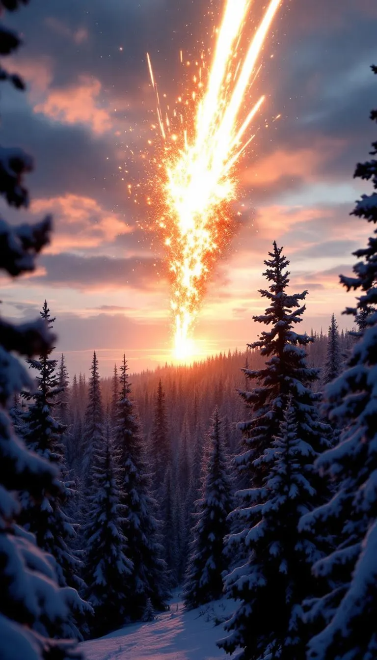 On June 30th, 1908, an EXPLOSION of unimaginable power RIPPED across remote Siberia. It was a force nearly ONE THOUSAND times more powerful than the Hiroshima atomic bomb. Over EIGHTY MILLION trees were instantly flattened across an area larger than any modern city. Eyewitnesses hundreds of kilometers away reported a TERRIFYING fireball that lit up the entire sky. The resulting SHOCKWAVE was so immense it shattered windows in villages far, far away. But when investigators FINALLY arrived at the epicenter, they discovered something profoundly BIZARRE. In the place where something should have hit, there was ABSOLUTELY nothing. No impact crater. Scientists believe a meteor or comet EXPLODED mid-air, known as a massive airburst event. Yet wilder theories persist, from miniature black holes to some kind of unknown alien activity. Today, over a century later, the Tunguska Event remains one of Earth’s GREATEST unsolved mysteries.