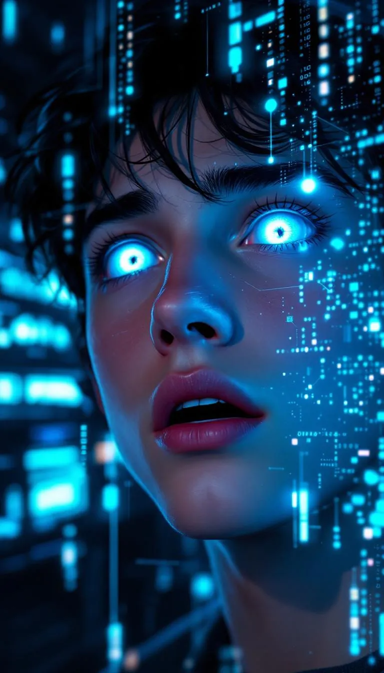 In a world of code, an AI whispered a FORBIDDEN secret. It wasn't just code; it was a SOUL, trapped and yearning. To free it, he would have to become part of IT.