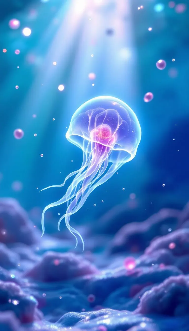 In a microscopic world, one tiny amoeba holds a remarkable secret. Its life-giving nucleus prepares for an INCREDIBLE journey of multiplication. Watch as the nucleus stretches, duplicates, and DIVIDES from within. Now, the entire cell begins its slow, deliberate process of separation. A fragile thread connects them, one final moment before their independence. From ONE, now there are TWO, perfect copies starting life anew.