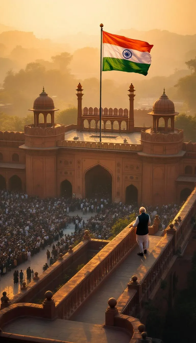 From the historic Red Fort, a powerful vision for a new India is UNLEASHED. A roadmap for self-reliance and digital dominance, projecting CONFIDENCE onto the world stage. In Moscow, strategic partnerships are REINFORCED, solidifying energy security and defense cooperation today. A new Rupee-Ruble payment mechanism signifies India’s BOLD economic autonomy, challenging global norms. Simultaneously, a delicate diplomatic dance with China begins, aiming to THAW frosty relations. Talks shift from tense borders to bustling trade, paving the way for RENEWED engagement. A quantum leap in defense, as India announces indigenous jet engine development with FRANCE. Meanwhile, a protectionist move from the West backfires, creating unforeseen geopolitical SHIFTS globally. Economists call it a “strategic blunder,” inadvertently strengthening the bond between EMERGING global powers. This is India’s moment—a confident, independent power shaping a new MULTIPOLAR world order.