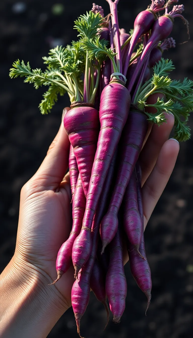 Did you know carrots WEREN'T always orange? They were originally PURPLE. For centuries, people in Persia and Asia Minor cultivated these vegetables. Then, in the 17th century, Dutch growers developed a new variety. They selectively bred them to be ORANGE, a patriotic political statement. This single act of patriotism FOREVER changed the carrot we know. History isn't just in books; SOMETIMES it is on your plate.
